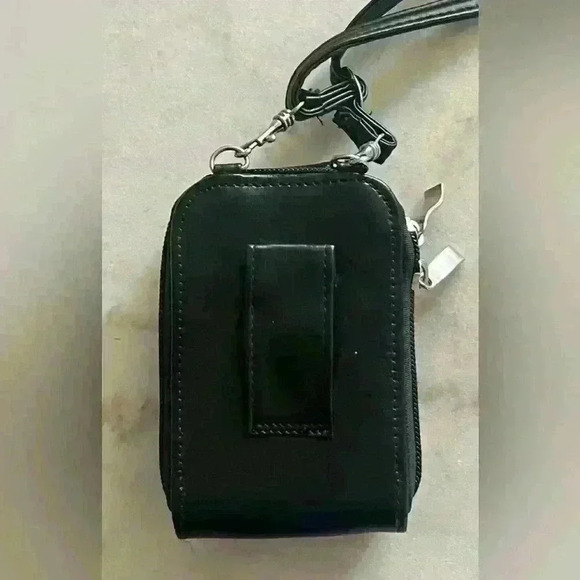 Buxton mini crossbody convertible belt bag leather wallet multi pockets slots - Picture 5 of 7